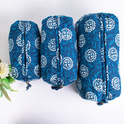 Block Printed Large Toiletry Bag, Waterproof Wash Bag, Makeup Bag, Cosmetic Bag, Travel Bag with Pockets, Jumbo Wash Bag Assorted